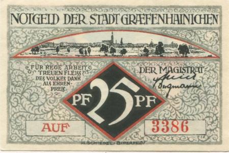 Gräfenhainichen - Stadt - -- - 25 Pfennig 