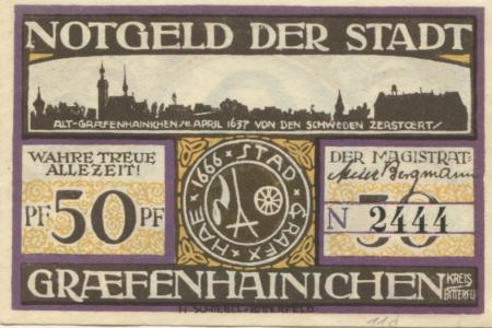 Gräfenhainichen - Stadt - -- - 50 Pfennig 