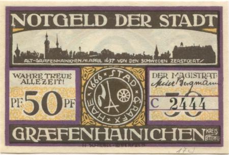 Gräfenhainichen - Stadt - -- - 50 Pfennig 