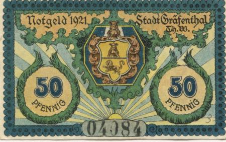Gräfenthal - Stadt - 1921 - 50 Pfennig 
