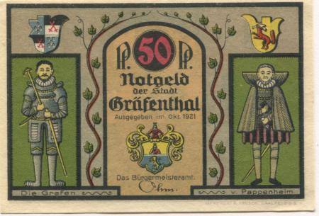 Gräfenthal - Stadt - 1921 - 50 Pfennig 
