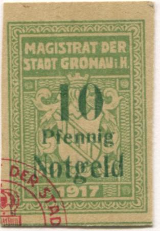 Gronau - Stadt - 1917 - 10 Pfennig 