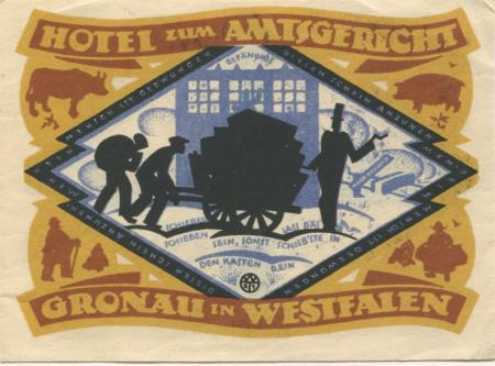 Gronau - Hotel zum Amtsgericht - 1921 - 1 Mark 