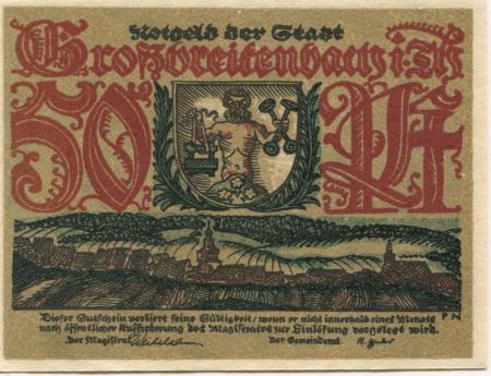 Großbreitenbach - Stadt - -- - 50 Pfennig 