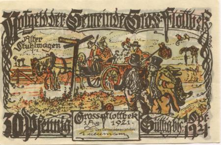 Groß-Flottbek (heute: Hamburg) - Gemeinde - 1.6.1921 - 1.9.1921 - 30 Pfennig 