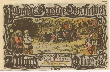 Groß-Flottbek (heute: Hamburg) - Gemeinde - 1.6.1921 - 1.9.1921 - 2 Mark 