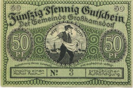 Großkamsdorf (heute: Kamsdorf) - Gemeinde - 15.4.1921 - 50 Pfennig 