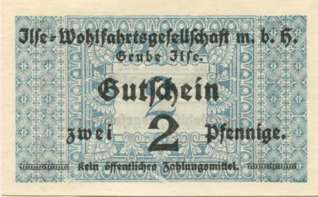 Grube Ilse (heute: Großräschen) - Ilse-Wohlfahrtsgesellschaft mbH - -- - 2 Pfennig 