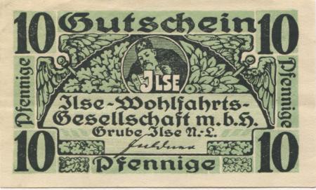 Grube Ilse (heute: Großräschen) - Ilse-Wohlfahrtsgesellschaft mbH - -- - 10 Pfennig 