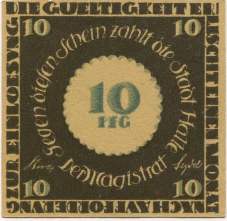 Halle - Stadt - -- - 10 Pfennig 