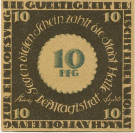Halle - Stadt - -- - 10 Pfennig 