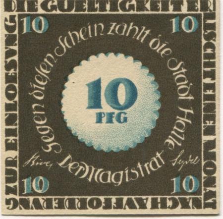 Halle - Stadt - -- - 10 Pfennig 