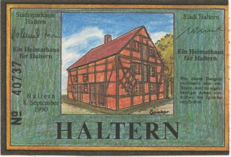 Haltern - Stadt und Stadtsparkasse - 8.9.1990 - 2 Mark 