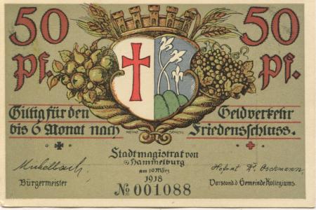 Hammelburg - Stadt - 10.3.1918 - 50 Pfennig 