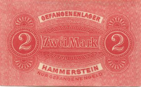Hammerstein (heute: PL-Czarne) - Gefangenenlager - -- - 2 Mark 