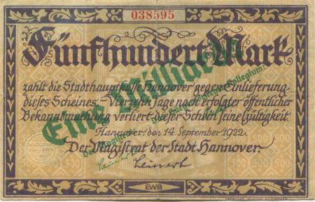 Hannover - Stadt - -- - 1 Milliarde Mark 