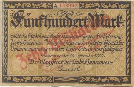 Hannover - Stadt - -- - 10 Milliarden Mark 