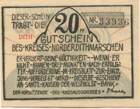 Heide - Kreis Norderdithmarschen - -- - 20 Pfennig 