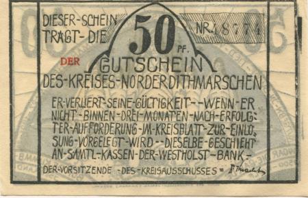 Heide - Kreis Norderdithmarschen - -- - 50 Pfennig 