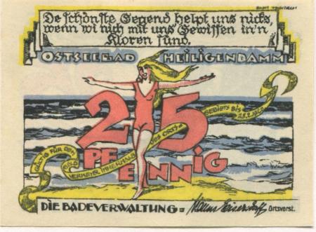 Heiligendamm (heute: Doberan (Bad)) - Badeverwaltung - - 15.2.1922 - 25 Pfennig 
