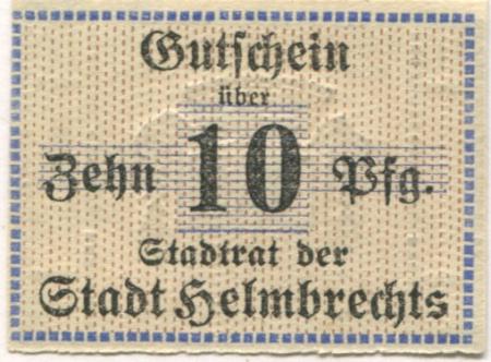 Helmbrechts - Stadt - -- - 10 Pfennig 