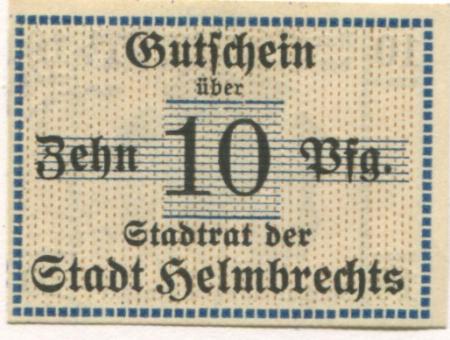 Helmbrechts - Stadt - -- - 10 Pfennig 