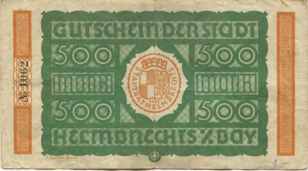 Helmbrechts - Stadt - -- - 500 Mark 