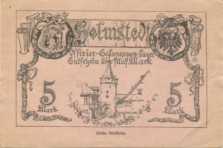 Helmstedt - Offizier-Gefangenenlager- -- - 5 Mark 