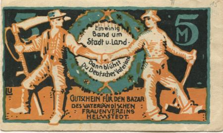 Helmstedt - Vaterländischer Frauenverein, Bazar - -- - 5 Mark 