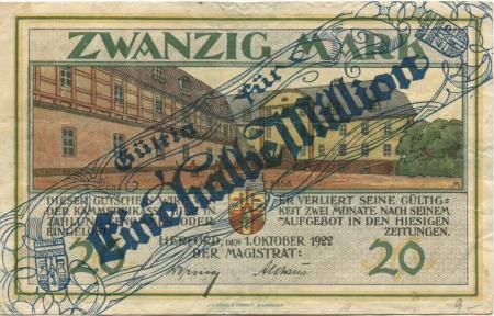 Herford - Stadt - -- - 1/2 Million Mark 