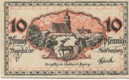 Herzberg - Stadt - -- - 10 Pfennig 