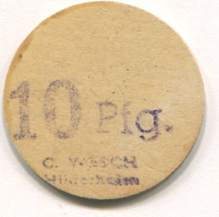 Hildesheim - Wesch, C. - -- - 10 Pfennig 