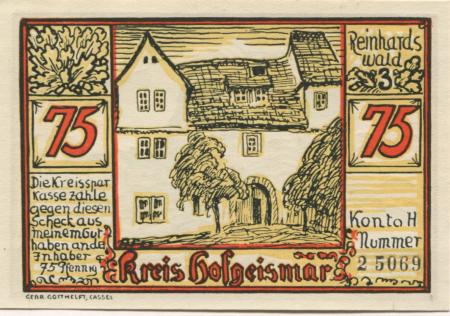 Hofgeismar - Kreis - -- - 75 Pfennig 