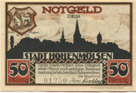 Hohenmölsen - Stadt - -- - 50 Pfennig 