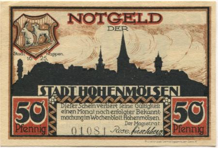 Hohenmölsen - Stadt - -- - 50 Pfennig 
