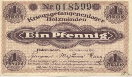 Holzminden - Kriegsgefangenenlager - Dezember 1916 - 1 Pfennig 