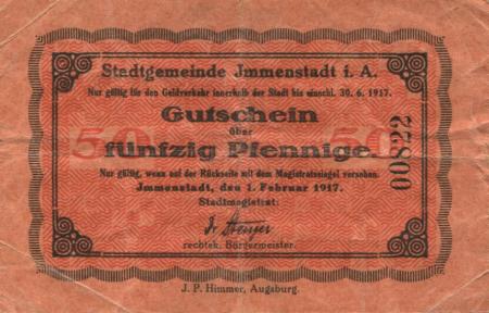 Immenstadt - Stadt - 1.2.1917 - 30.6.1917 - 50 Pfennig 