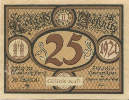 Jeßnitz - Stadt - 1921 - 25 Pfennig 