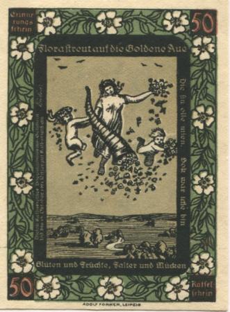 Kalbsrieth - Rittergut - - 15.10.1921 - 50 Pfennig 