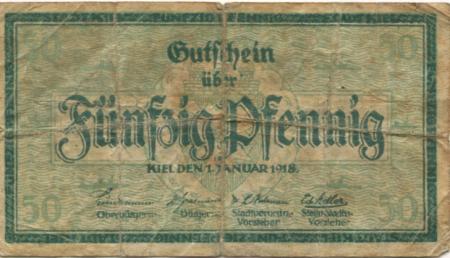 Kiel - Stadt - 1.1.1918 - 50 Pfennig 