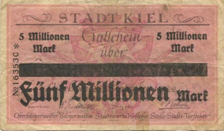 Kiel - Stadt - -- - 5 Millionen Mark 