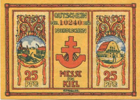 Kiel - Nordische Messe (Geschäftsführung) - - 15.10.1921 - 25 Pfennig 
