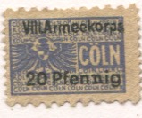 Köln - VIII.Armeekorps - -- - 20 Pfennig 