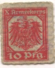 Königsmoor - X.Armeekorps - -- - 10 Pfennig 