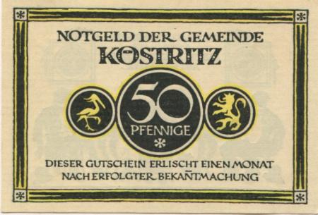 Köstritz - Gemeinde - -- - 50 Pfennig 