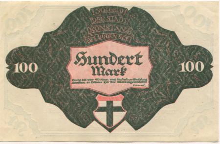 Konstanz - Stadt - 23.10.1922 - 100 Mark 
