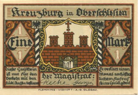 Kreuzburg (heute: PL-Kluczbork) - Stadt - -- - 1 Mark 
