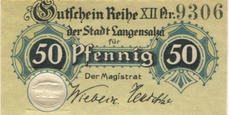 Langensalza (Bad) - Stadt - -- - 50 Pfennig 