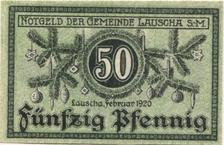Lauscha - Gemeinde - Februar 1920 - 50 Pfennig 