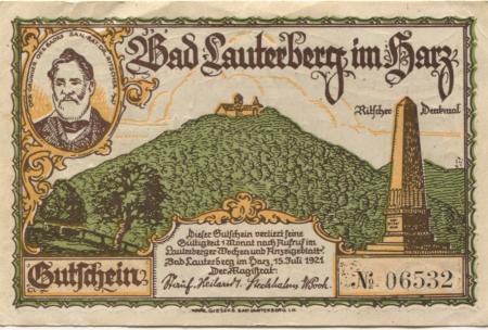 Lauterberg (Bad) - Stadt - 15.7.1921 - 300 Pfennig 